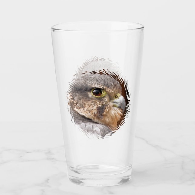 MERLIN FALCON BIRD OF PREY GLASS (Front)