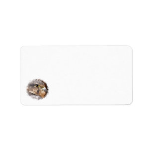 MERLIN FALCON BIRD OF PREY LABEL