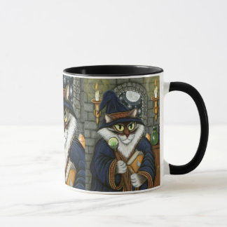 Merlin Magician Wizard Cat Magic Sorcerer Art Mug