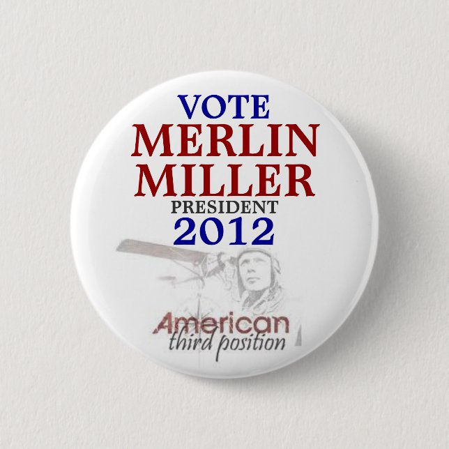 Merlin Miller 2012 2 Inch Round Button (Front)