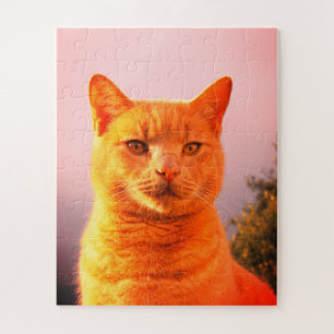 Merlin the ginger cat jigsaw puzzle