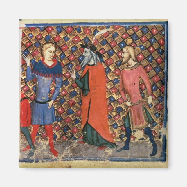 Merlin tutoring Arthur Magnet (Front)