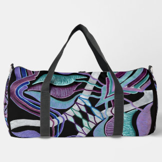 MerlinMystique & C/M on duffle, gym bag