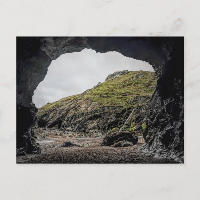 Merlins cove tintagel postcard (Front)