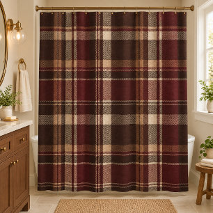 Merlot, Espresso & Cream Plaid