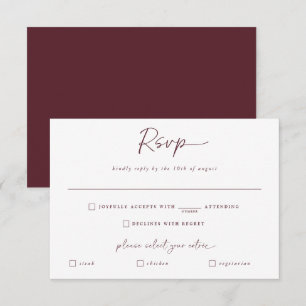 Merlot Mariage Modern Handwriting Réponse