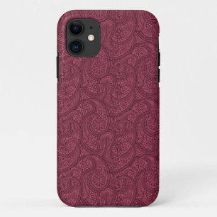 Merlot Paisley iPhone 11 Case