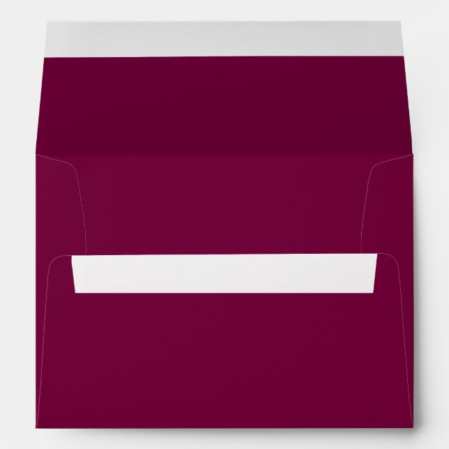 Merlot (solid colour)  envelope (Back (Bottom))