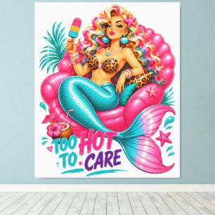 #Mermaid -100% Customizable Wrapped Canvas (Gloss)