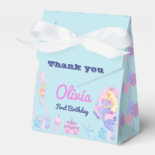 Mermaid 1st Birthday Under Sea Favour Box