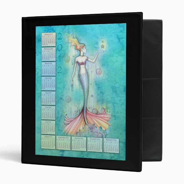 Mermaid 2012 Calendar Binder (Front/Inside)