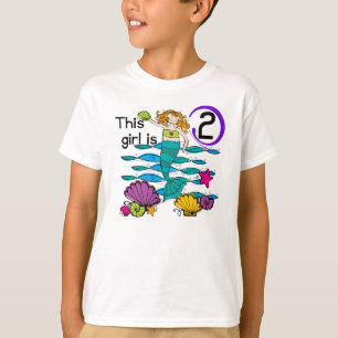 Mermaid 2e Anniversaire Tshirts et cadeaux
