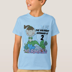 Mermaid 2nd Birthday Tshirts and Gifts