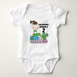 Mermaid 2nd Birthday Tshirts and Gifts