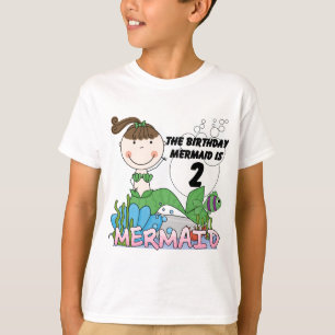 Mermaid 2nd Birthday Tshirts and Gifts