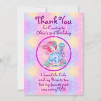 Mermaid 3rd Birthday Change Edit Text Personalize