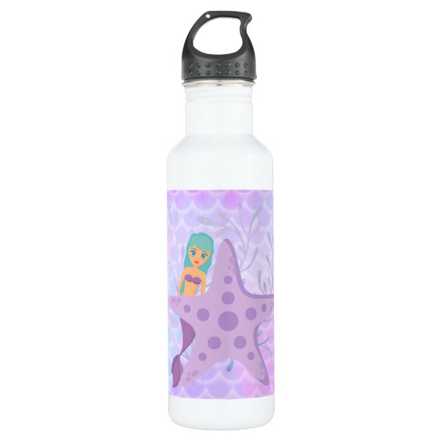 Mermaid 710 Ml Water Bottle (Front)