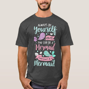 Mermaid Adult for Party Kids Teens Fable Fairy Tai T-Shirt