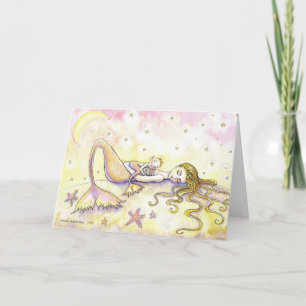 Mermaid and Baby Greeting Card ~ Blank