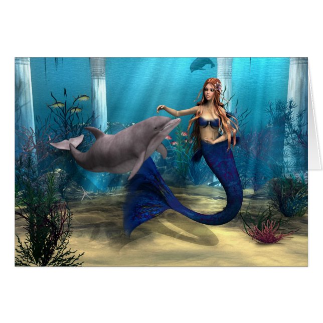 Mermaid and Dolphin (Front Horizontal)