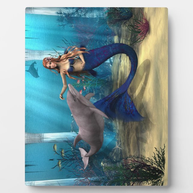 Mermaid and Dolphin Plaque (Front)