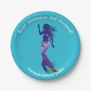Mermaid and Golden Hook Paper Plate