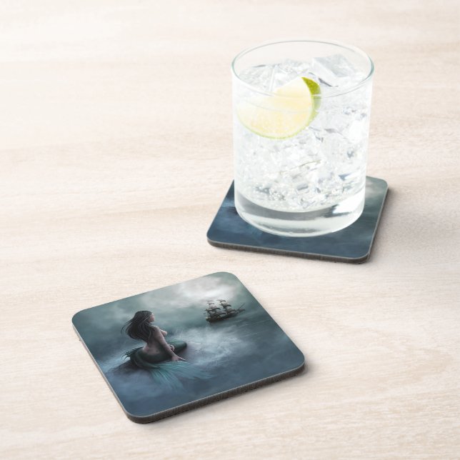 Mermaid and Pirate Ship Coaster (Right Side)