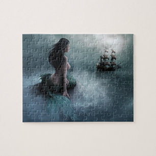 Mermaid and Pirate Ship Jigsaw Puzzle