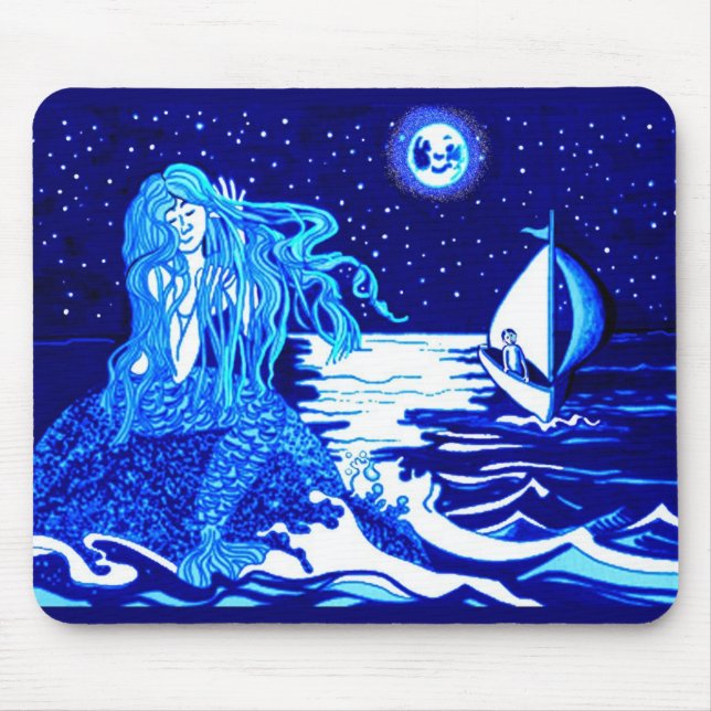 Mermaid and sailor moon mouse pad (Front)