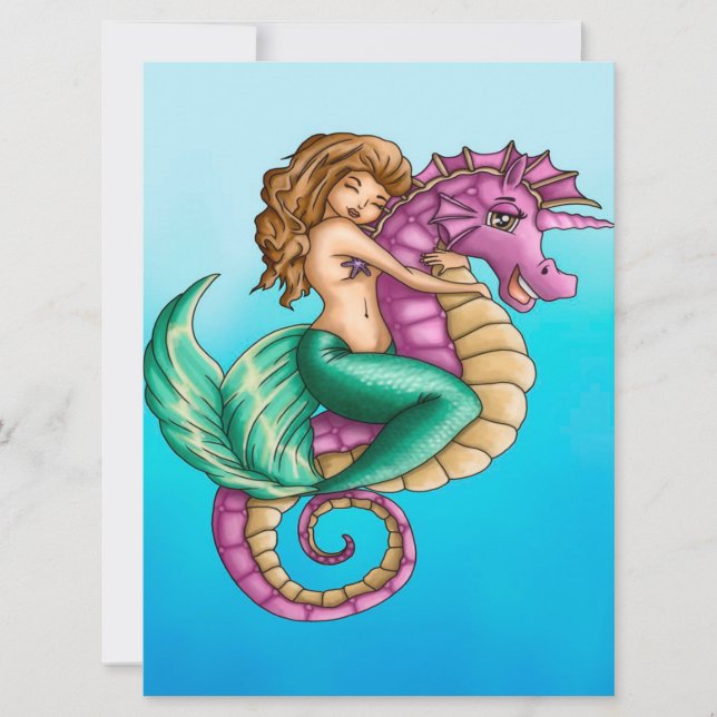 Mermaid and seahorse (Front)