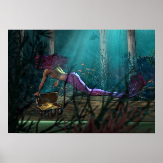 Mermaid and Treasure - POSTER (Front)
