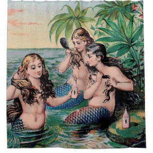 Mermaid Antique Magic Nautical Ocean