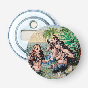 Mermaid Antique Magic Nautical Ocean Bottle Opener