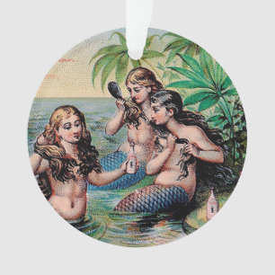 Mermaid Antique Magie Océan Nautique