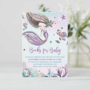 Mermaid Apportez des livres pour la carte de boîti