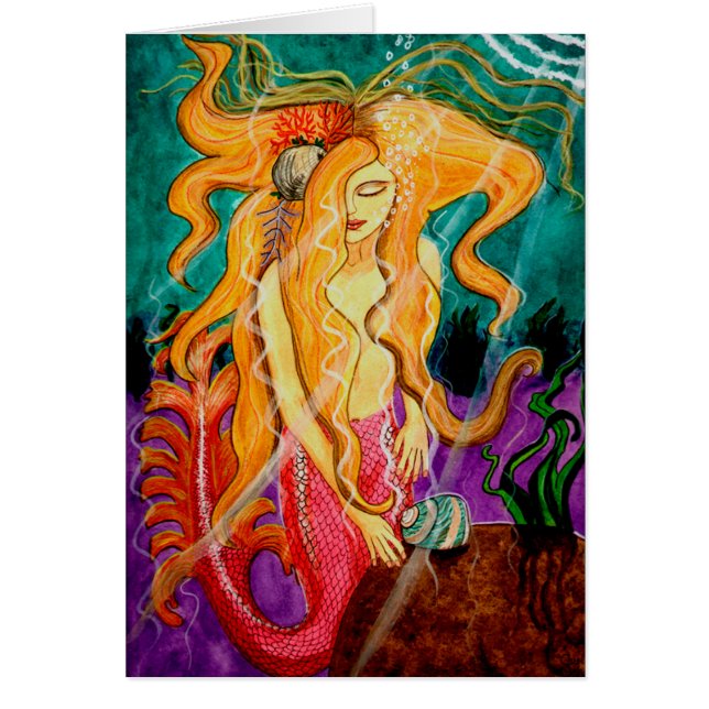 Mermaid Art - "Sanibel Siren" - par Carol Ochs (Devant)
