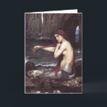Mermaid Artwork Greeting Card<br><div class="desc">This beautiful artwork,  called,  "A Mermaid" was done by John Willima Waterhouse. He passed away in 1917 making this gorgeous work public domain in the US. https://commons.wikimedia.org/wiki/File:John_William_Waterhouse_A_Mermaid.jpg</div>