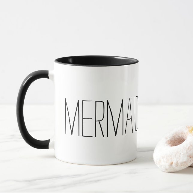 Mermaid at Heart Mug (With Donut)