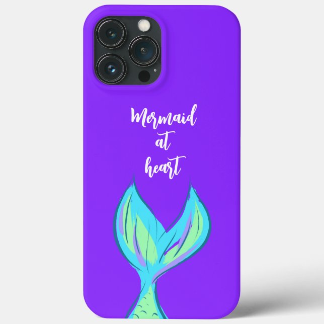 Mermaid at Heart Purple Case-Mate iPhone Case (Back)