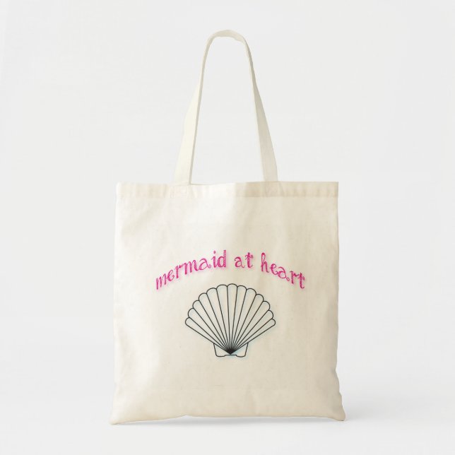 Mermaid At Heart Tote Bag (Front)