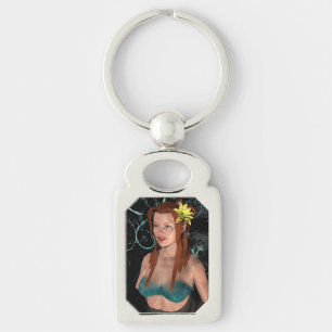 Mermaid at Night Keychain