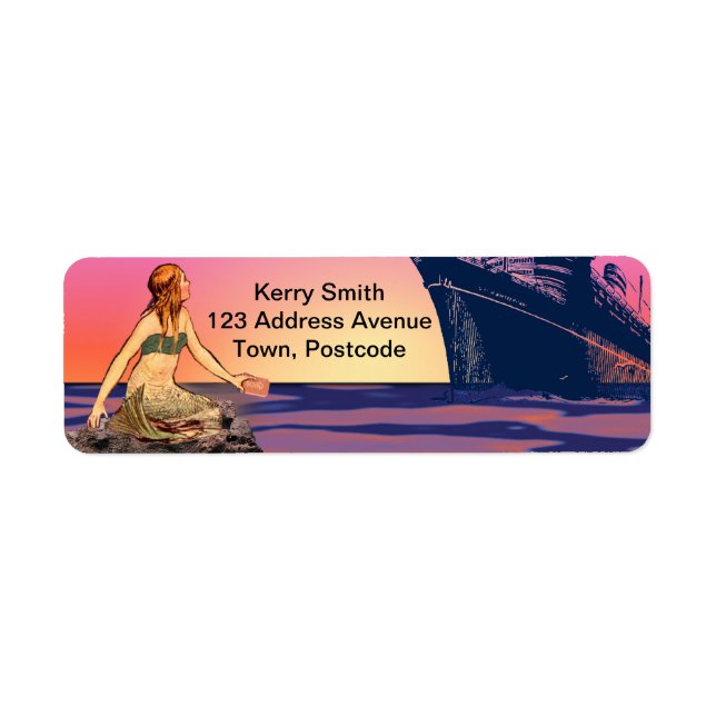 Mermaid at sunset (Front)