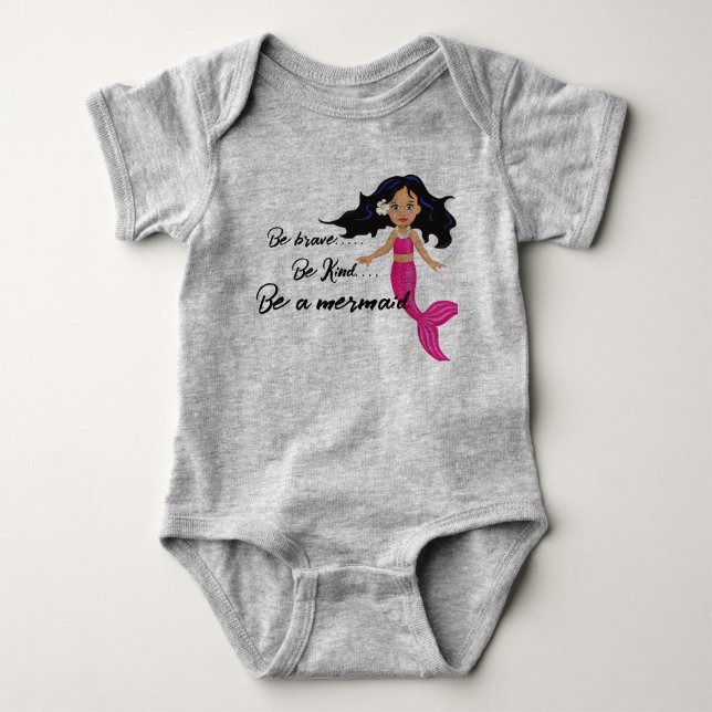 Mermaid  baby bodysuit (Front)