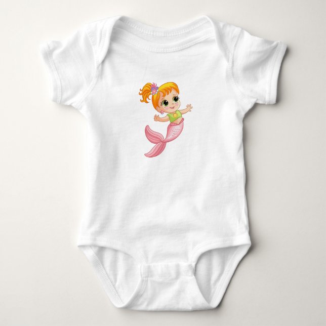 Mermaid Baby Bodysuit (Front)