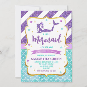 Mermaid Baby Shower Invitation