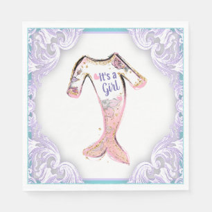 Mermaid Baby Shower Napkins