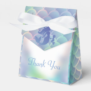 Mermaid Baby Shower Under the Sea Pastel Favor Box