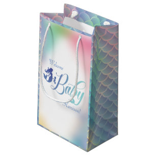 Mermaid Baby Shower Under the Sea Pastel Small Gift Bag
