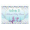 Mermaid Baby Shower Welcome Backdrop Poster