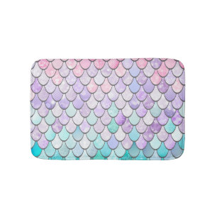 Mermaid Bath Mat, Mermaid Bathroom Decor Bath Mat